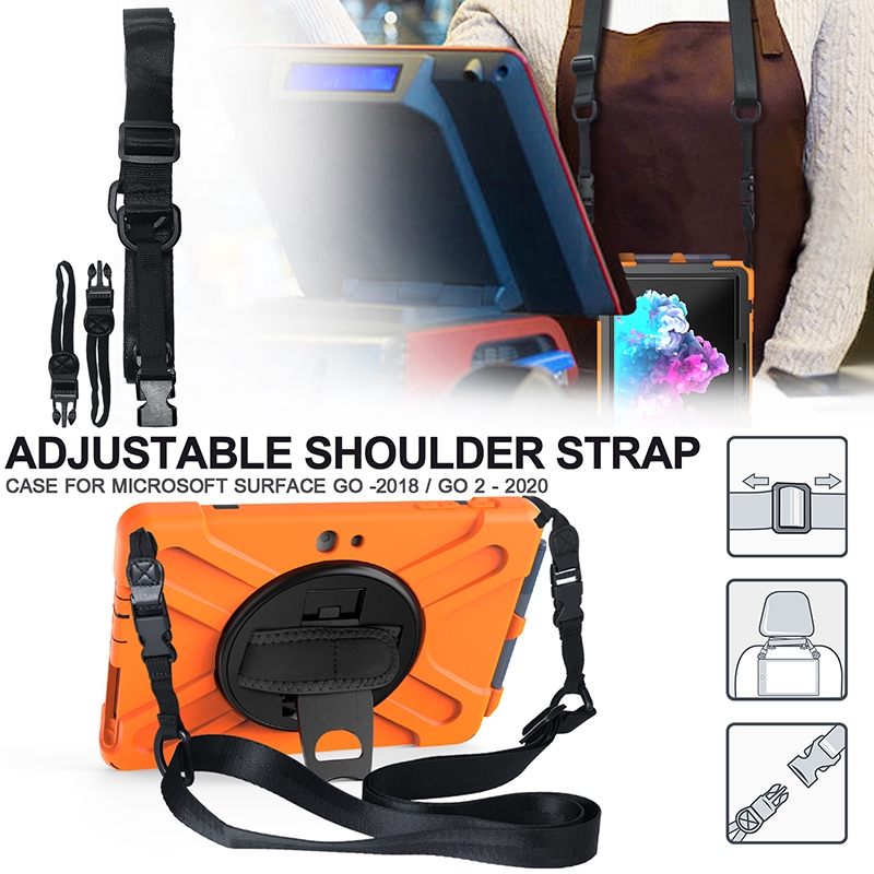 Vỏ bảo vệ for Surface Go 2 Ốp lưng Surface Go2 Vỏ chống rơi casing with pencil holder hand and shoulder strap | BigBuy360 - bigbuy360.vn