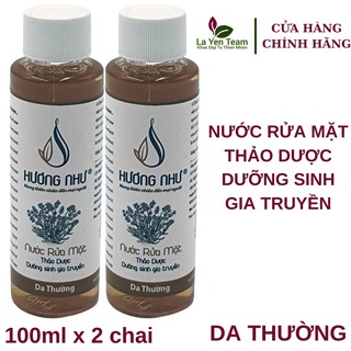Nước rửa mặt thiên nhiên Hương Như - Combo 2 Chai 100ml