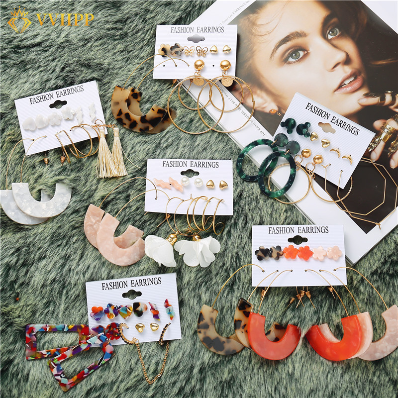 Khuyên tai nhiều hình dạng phong cách thời trang Bohemian dành cho phái đẹp
