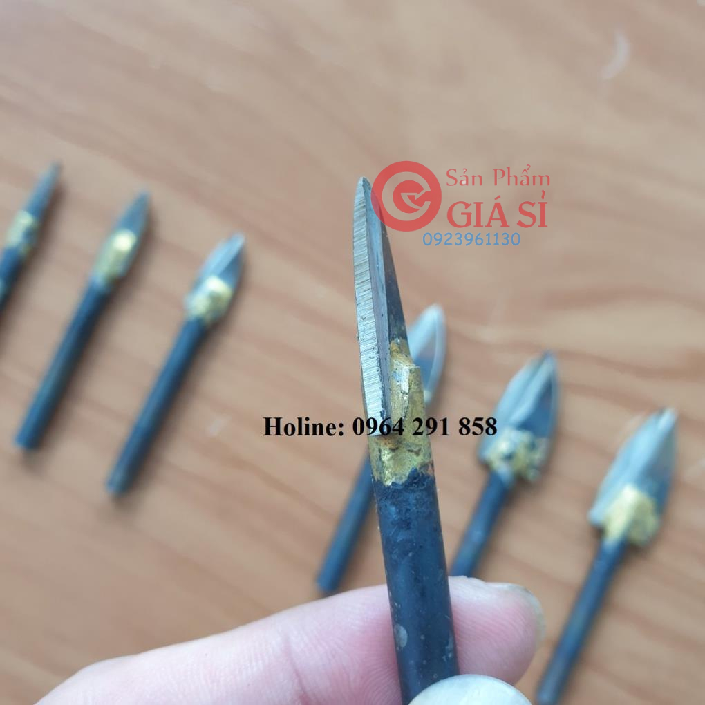 7 mũi phá gỗ lũa phá gốc cây làm bonsai 2 cạnh cán trục 6mm mũi phá gỗ tự chế mũi tạo sẹo gốc cây ❤️freeship❤️