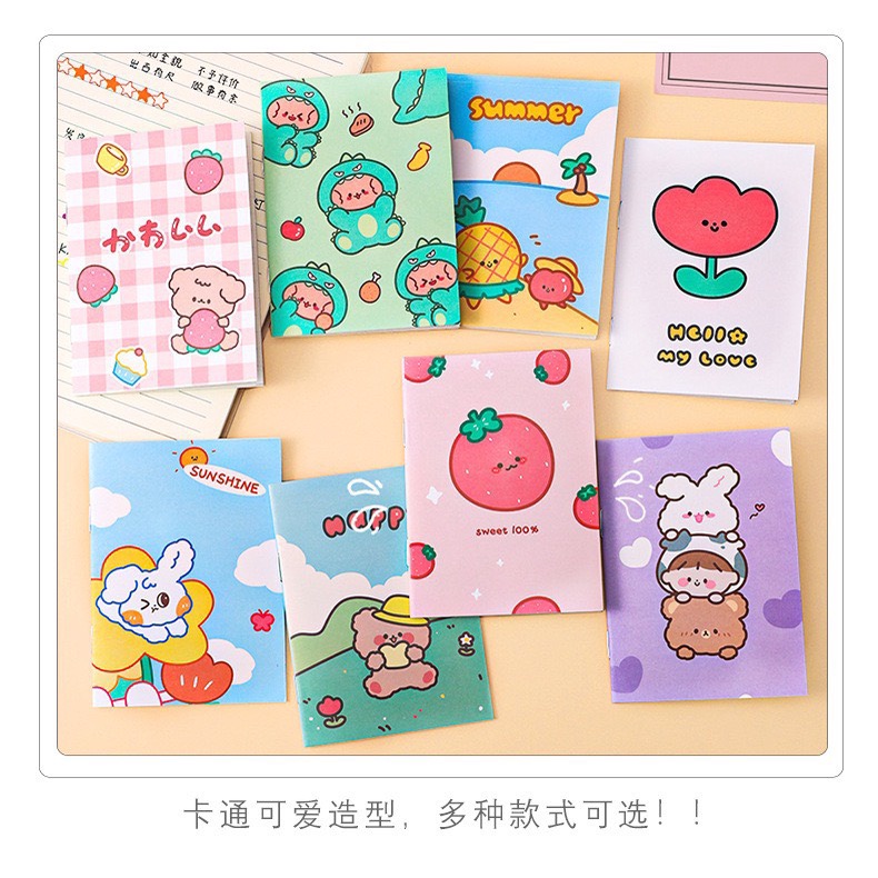 Sổ tay mini ghi chú nhiều mẫu bìa xinh xắn độc đáo dánh cho học sinh, sinh viên