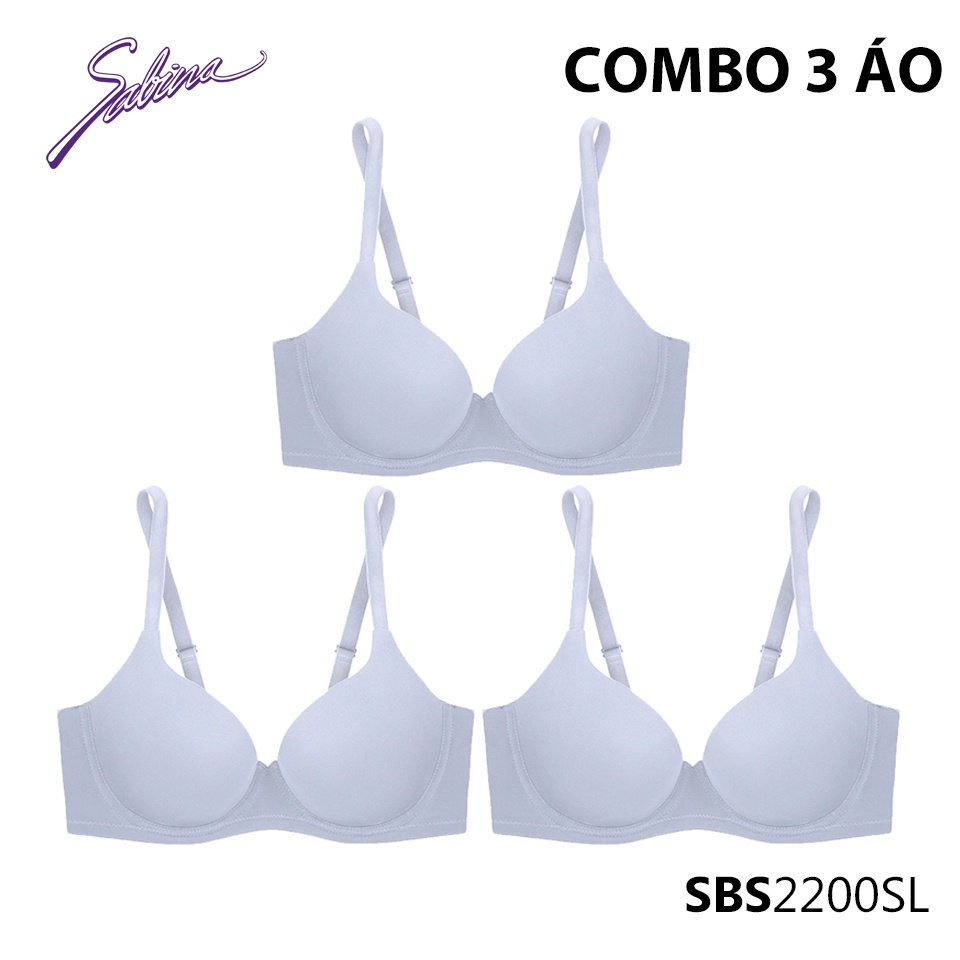 Combo 3 Áo Lót Mút Đệm Mỏng Vừa Màu Trơn Thời Trang Sixnature By Sabina SBS2200