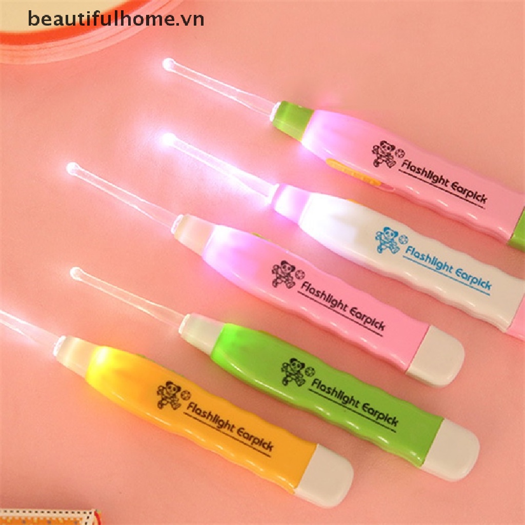 (Hàng Mới) Dụng Cụ Lấy Ráy Tai Có Đèn LED Tiện Lợi