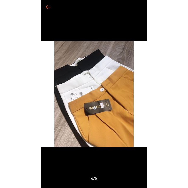 [Chất lượng] Quần baggy 3 màu sang chảnh (3 màu: Đen. Trắng .Vàng) Giá rẻ