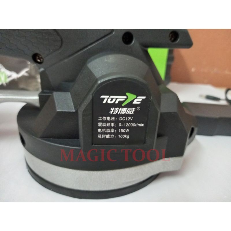 Máy Ốp Lát Gạch Dùng Pin TOFTE 2 Chức Năng-Đầm Rung Hút Gạch 6 Cấp Độ