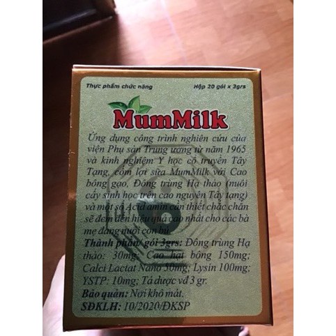 Cốm LỢI SỮA Mummilk - Kích sữa hiệu quả, Dưỡng Chất Tự Nhiên - Sữa Nguồn Tuôn Chảy