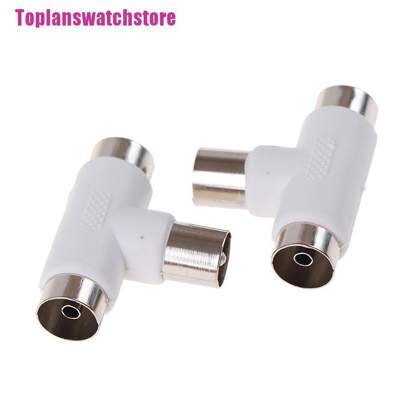Set 2 Cáp Nối Đồng Trục TV 2 Chiều Từ Đầu Cắm Sang 2 Ổ Cắm