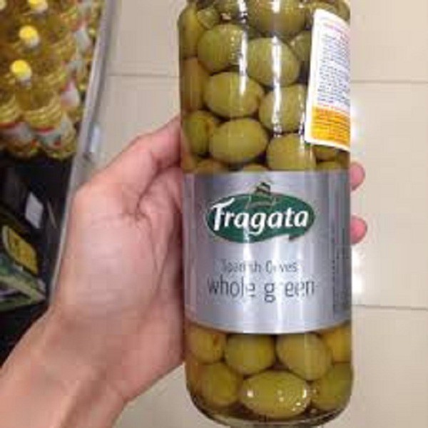 Olive xanh Fragata trái nhỏ nguyên hạt – lọ 283/450g