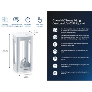 Đèn bàn khử trùng Philips UV-C