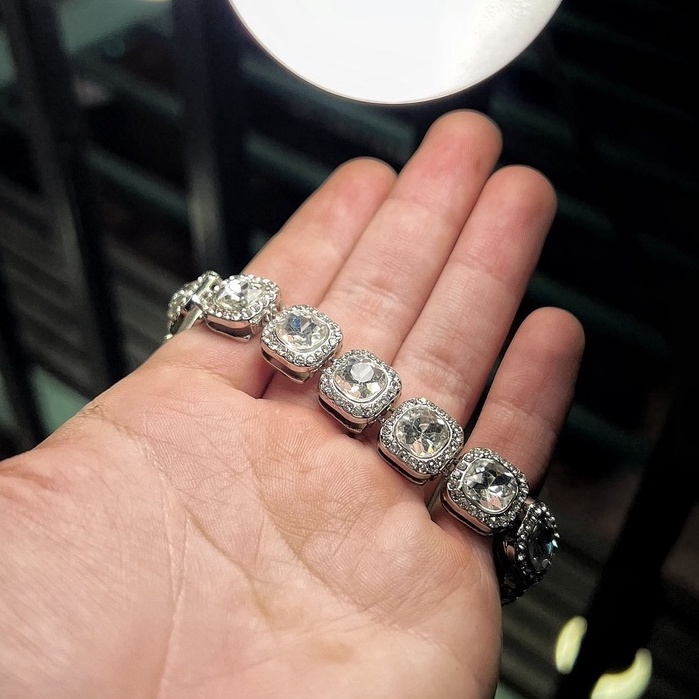 Lắc tay nam tenis cuban thời trang Libery  - Mẫu V012