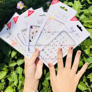 Nhãn dán móng tay kiểu dáng 3D [ ẢNH THẬT]