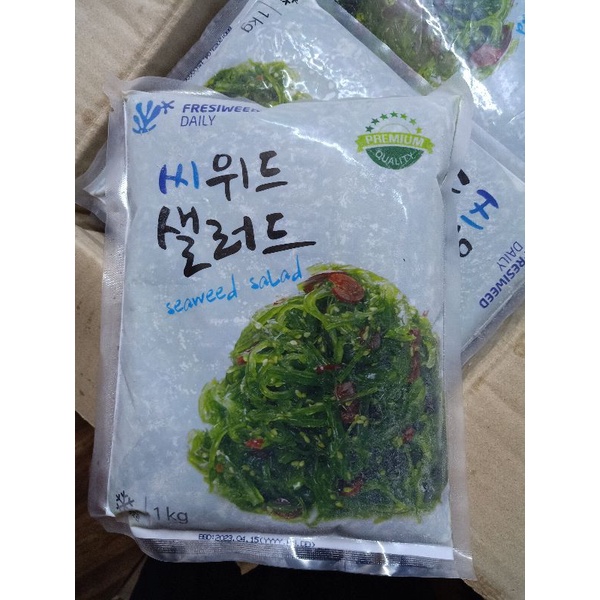 [CHỈ GIAO  ,TPHCM   Rong biển tươi Hàn Quốc - seaweed salad bịch 1ký ,,( SALE)trộn sẵn gia vị,