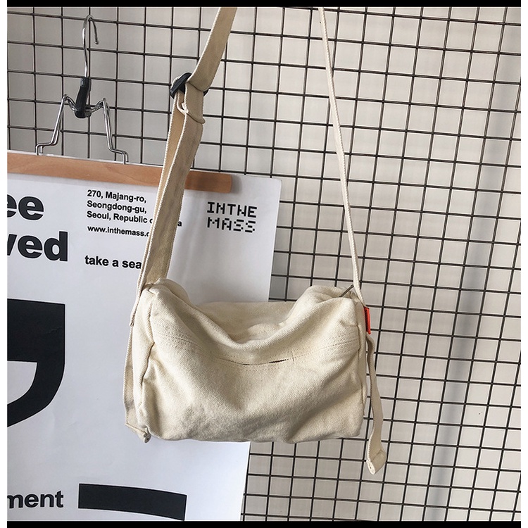 Túi đeo chéo kaki hình chữ nhật size nhỏ
