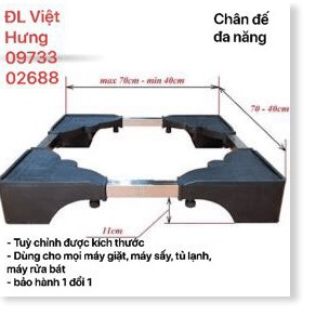 Chân kệ kê máy giặt, tủ lạnh, máy lọc nước - cách ẩm cho máy giặt