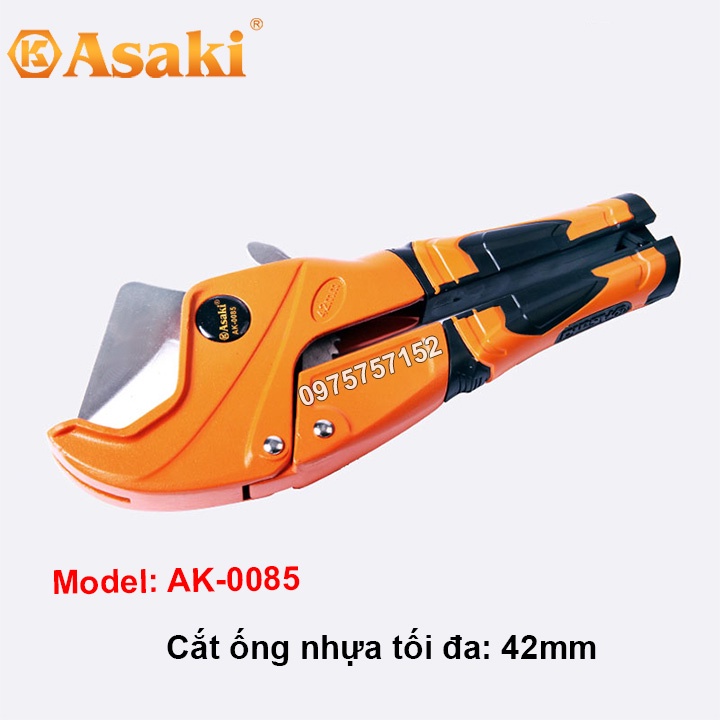 Kéo cắt ống nhựa PVC, PPR, PE đa dạng, hạng nặng Asaki 35mm, 42mm, 63mm Kéo cắt ống nước, kìm cắt ống nhựa nhiệt