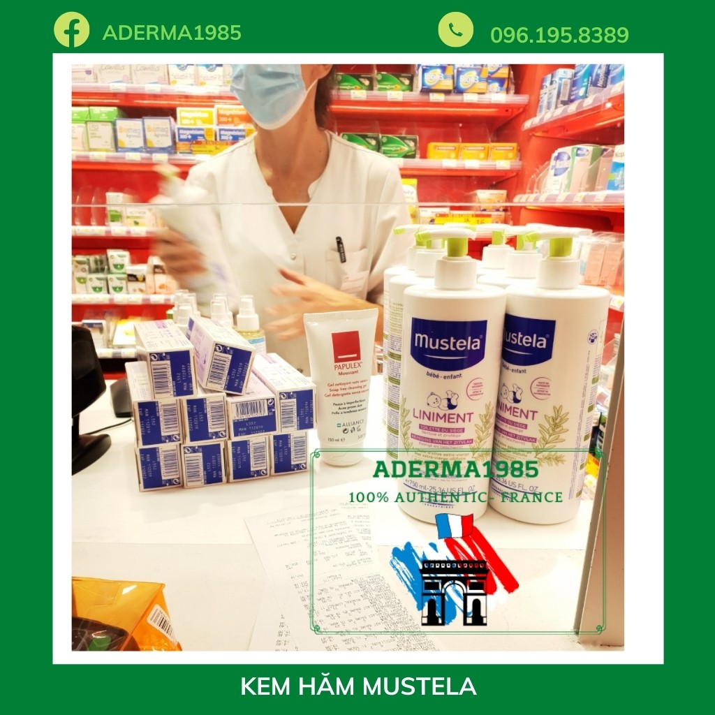 Kem hăm Mustela Vitamin Barrier Cream ngăn ngừa hăm tã ở trẻ, giúp mông bé khô thoáng, mịn màng - Kem hăm mustela