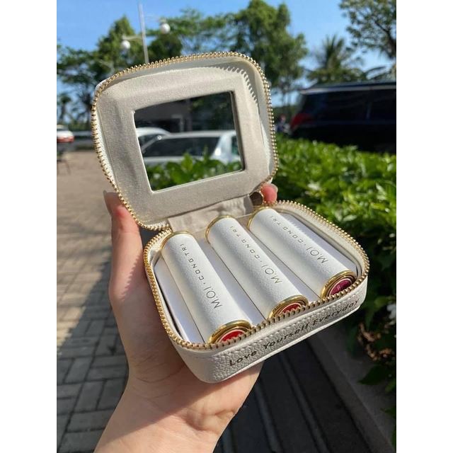 Set 3 Thỏi Son Môi M.O.I Hồ Ngọc Hà Son Thỏi Lì M.O.I x Công Trí (Tặng Túi) | BigBuy360 - bigbuy360.vn