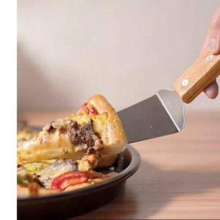 Xẻng xúc đỡ pizza inox cán gỗ