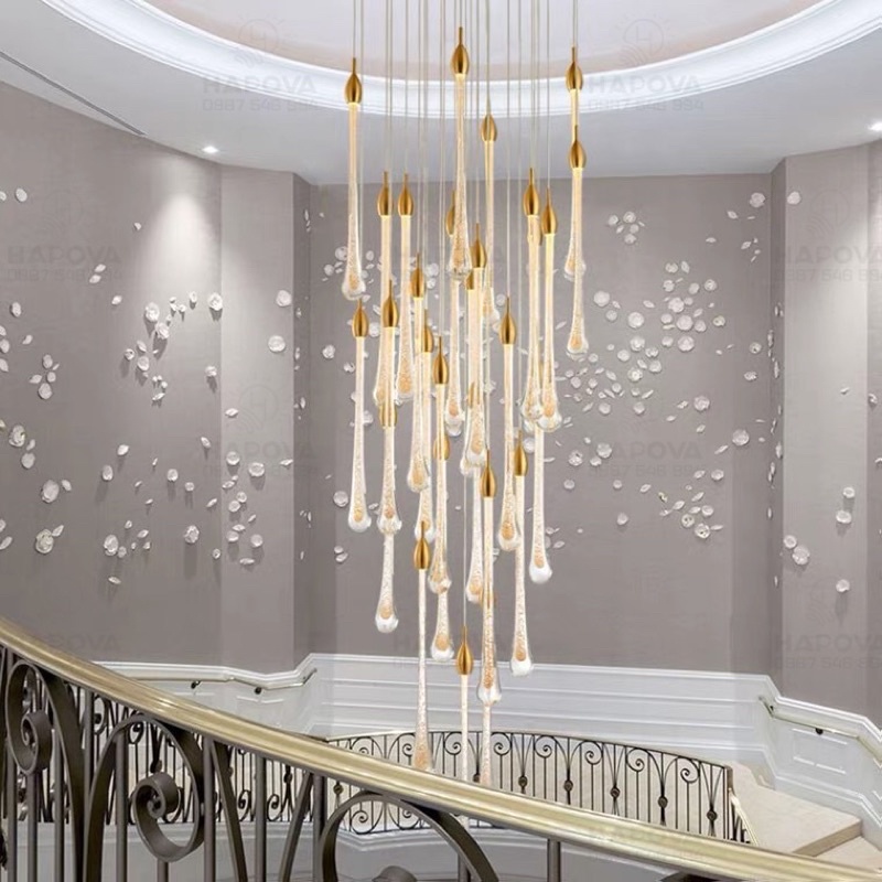 Đèn thả tông tầng HAPOVA CANJI 5800 phi 800 x 25 quả