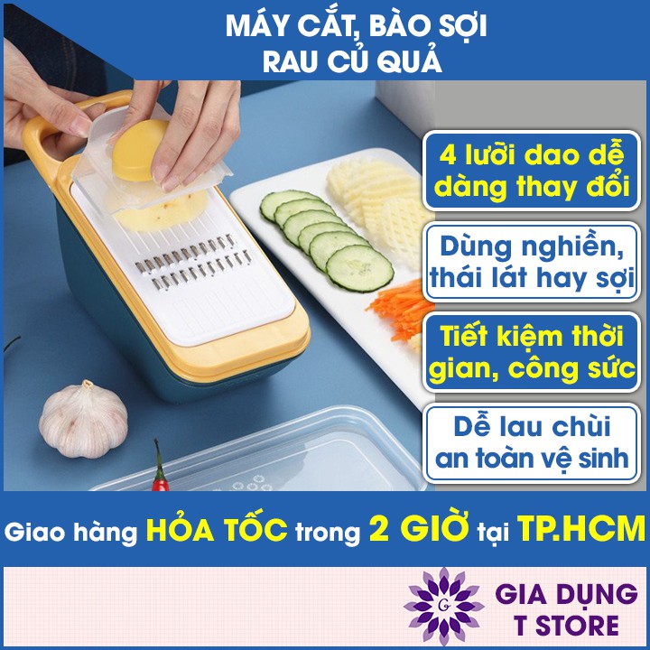 MÁY CẮT RAU CỦ QUẢ ĐA NĂNG- MÁY BÀO SỢI , THÁI LÁT Siêu Bền [HỘP BÀO]