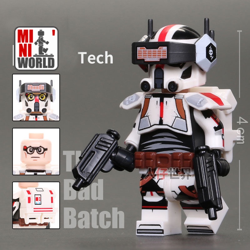 Bộ Đồ Chơi Xây Dựng Mini Cho Bé Đi Săn Trer Echo Star Wars The Bad Batch Wfes Wre Chéo Tr1047