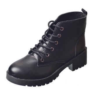 Boot da thắt dây dây buộc khoá cạnh