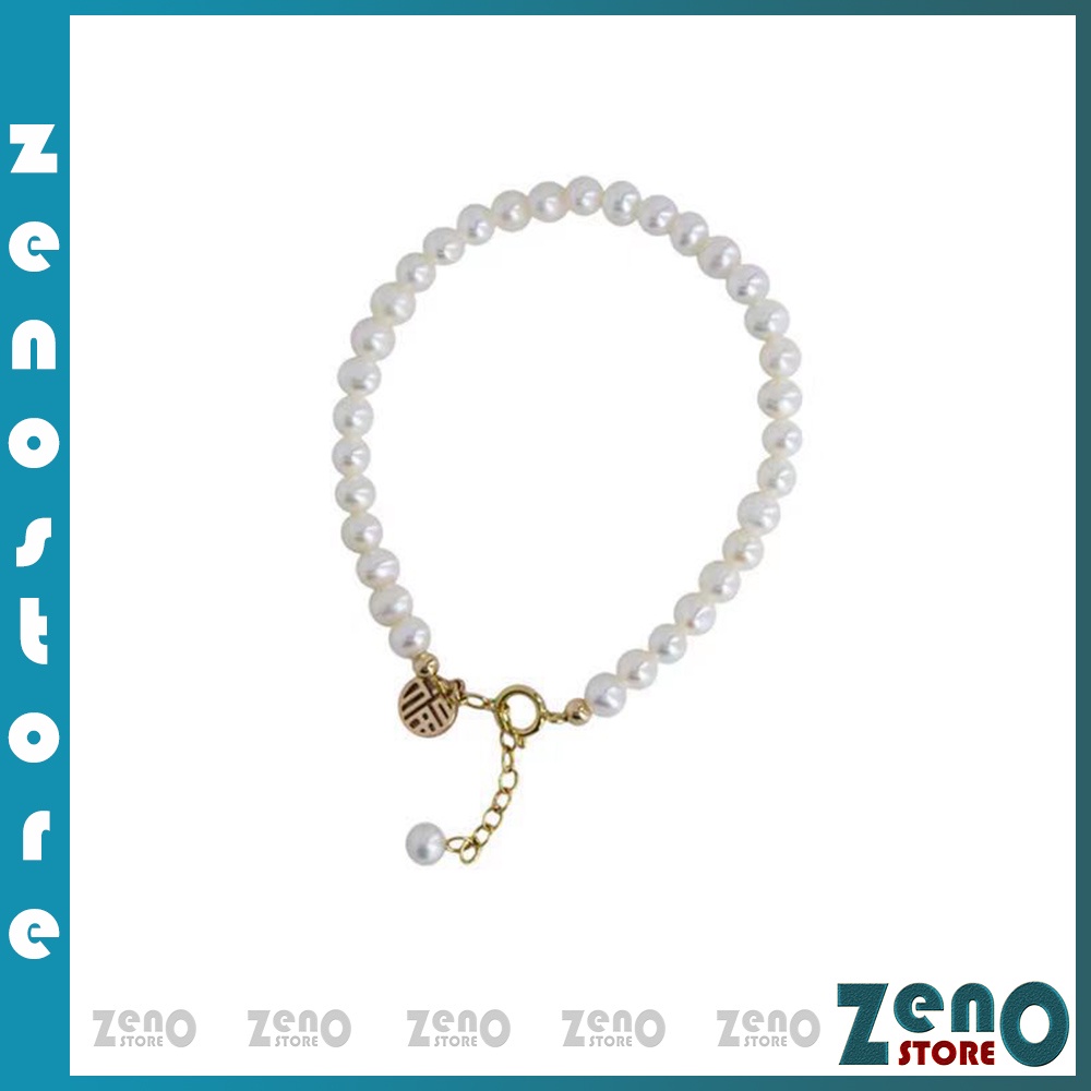 Vòng tay chuỗi ngọc ZenO LT05 , lắc tay nữ phong cách Hàn Quốc dành cho nữ