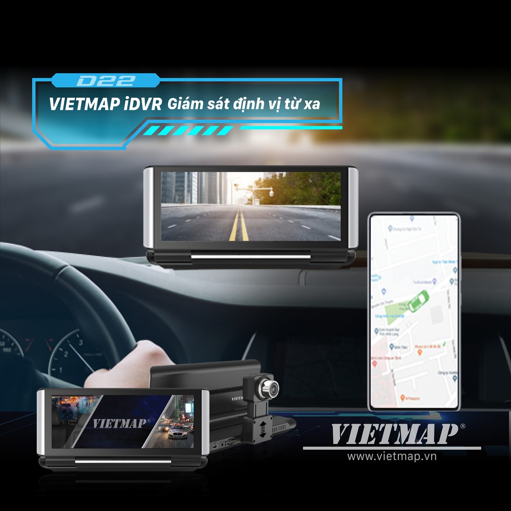 Camera Hành Trình Vietmap D22 - Dẫn Đường S1- Điều Khiển Giọng Nói - Giám Sát Xe Từ Xa - ADAS - Ghi Hình Kép | BigBuy360 - bigbuy360.vn