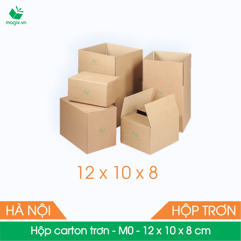 M0 - 12x10x8 cm - 25 Thùng hộp carton đóng hàng