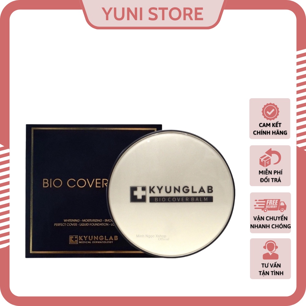 Phấn Nước Trang Điểm Kyung Lab Cushion Bio Cover Balm 15g Cushion Kyung Lab Tông Trắng Hồng, Dưỡng Da, Phục Hồi Da