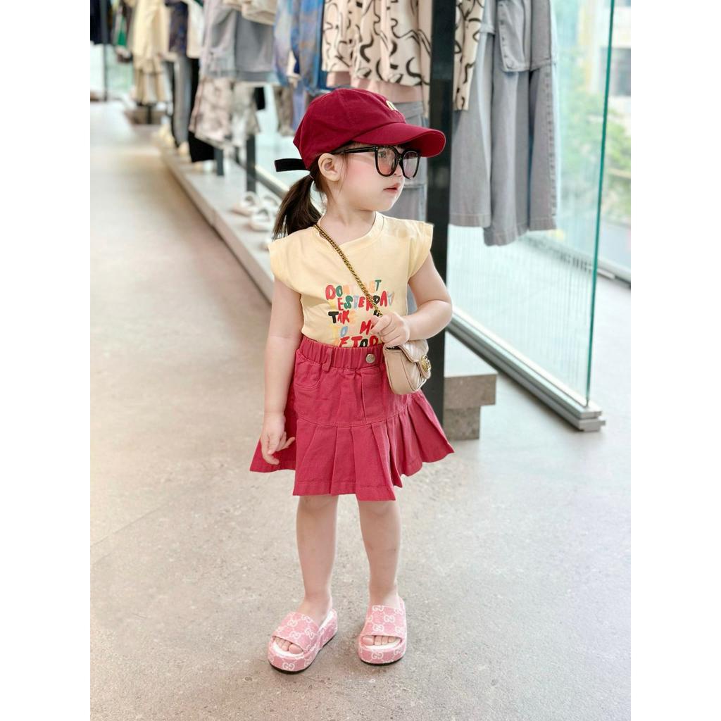Bộ chân váy Kaki cho bé gái từ 10-22kg