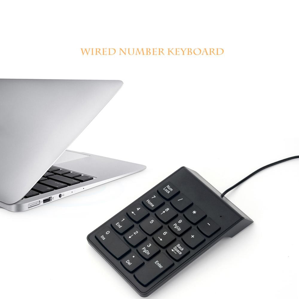 Bàn Phím Số 18 Phím Có Dây Siêu Mỏng Nhỏ Gọn Cho Laptop PC