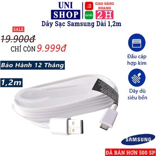 Dây cáp sạc Samsung S6 S7 Micro, dây dài 1m2 bền chắc, hỗ trợ các dòng Androi - Uni Shop