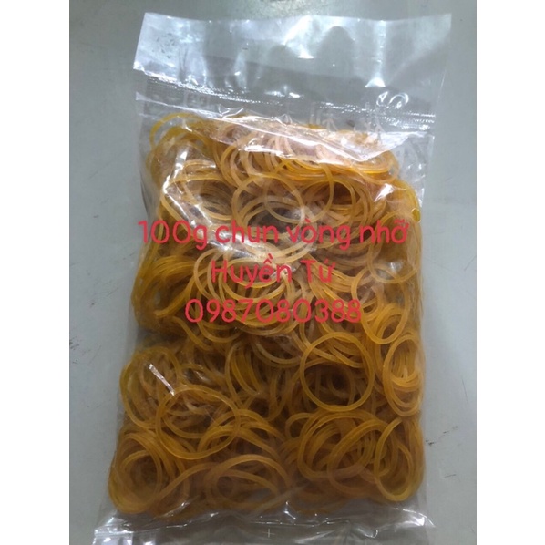 Gói 1 lạng - 5 lạng chun vòng, thun nịt màu vàng buộc hàng độ đàn hồi cao
