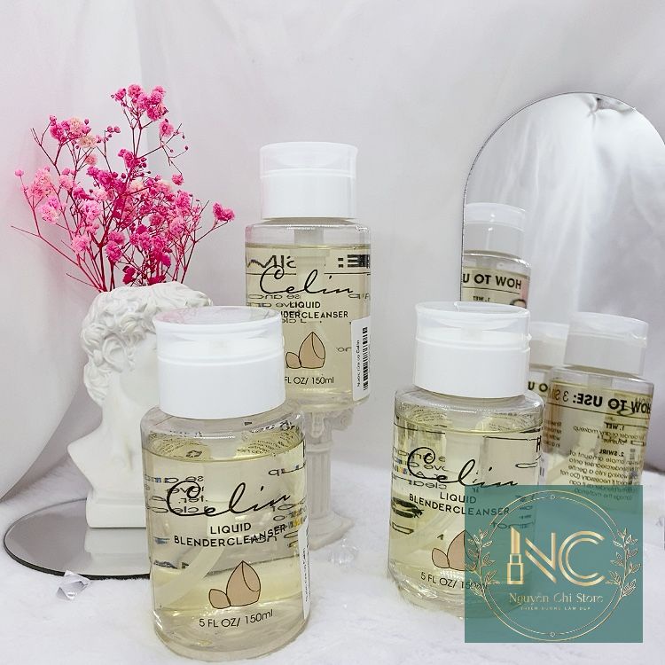 Nước giặt cọ Celin dung dịch vệ sinh dụng cụ makeup