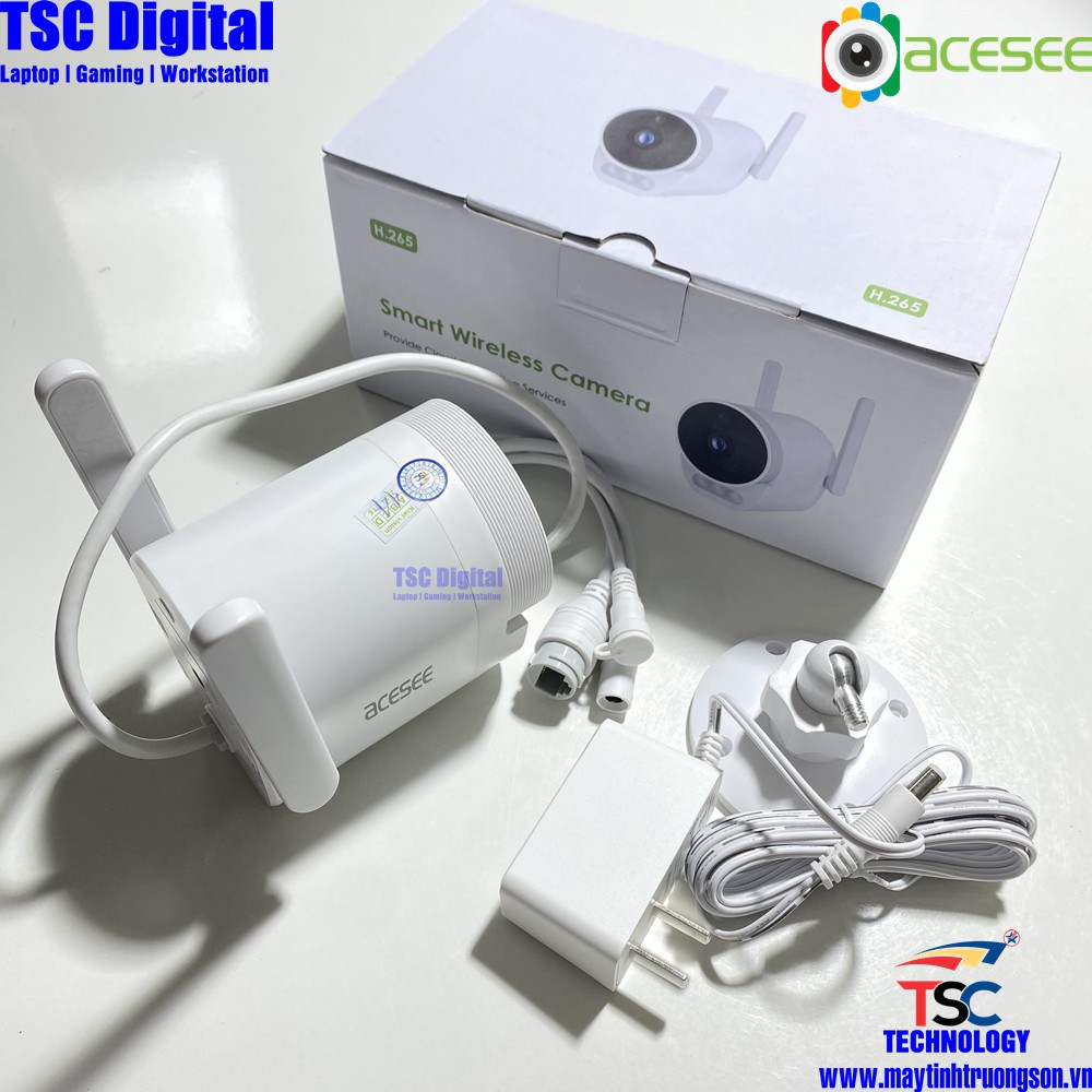 Camera IP wifi 2.0MP ACESEE AC03 Có Màu Ban Đêm Đàm Thoại 2 Chiều | Kèm Thẻ Lưu Trữ 128Gb