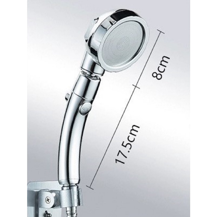 Bộ tay sen, vòi sen tắm tăng áp màu Bạc cao cấp xoay 360 độ, 3 chế độ nước phù hợp mọi thời đại- QM048