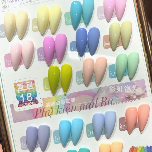 Sơn gel pastel hãng GSton cực đẹp, mua cả set giá rẻ