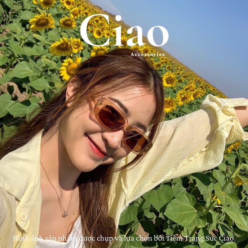 Kính mát/ Kính thời trang thiết kế bản vuông mã 01 phong cách Ciao accessories