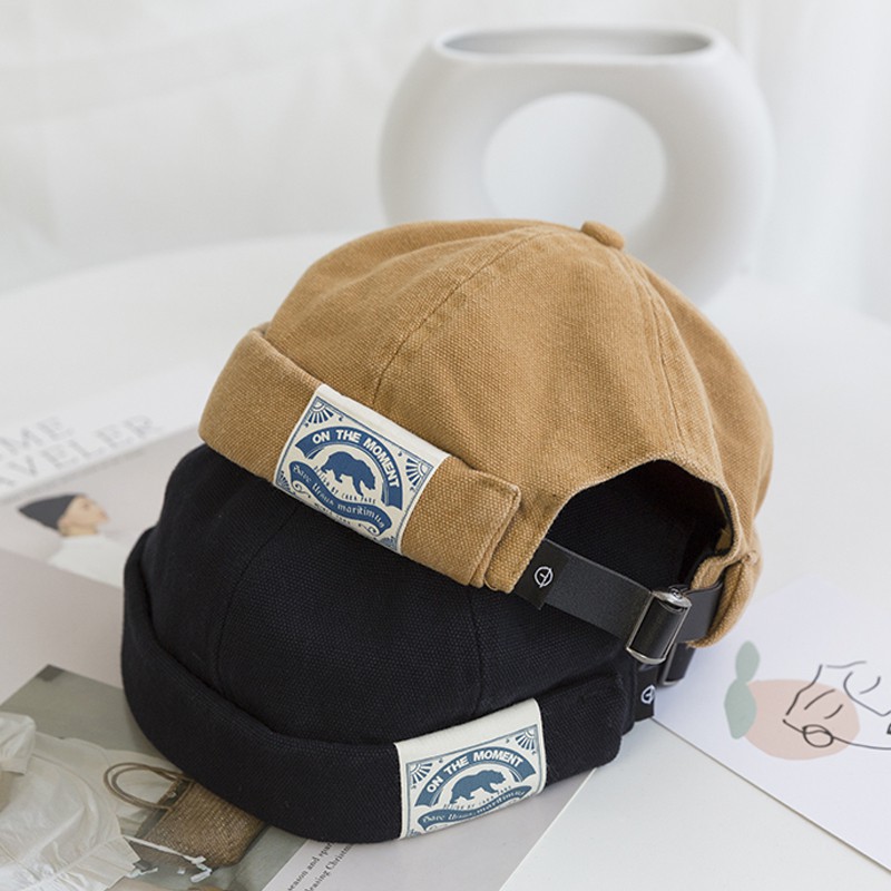 Mũ quả dưa/địa chủ/beanie kaki trơn cara par