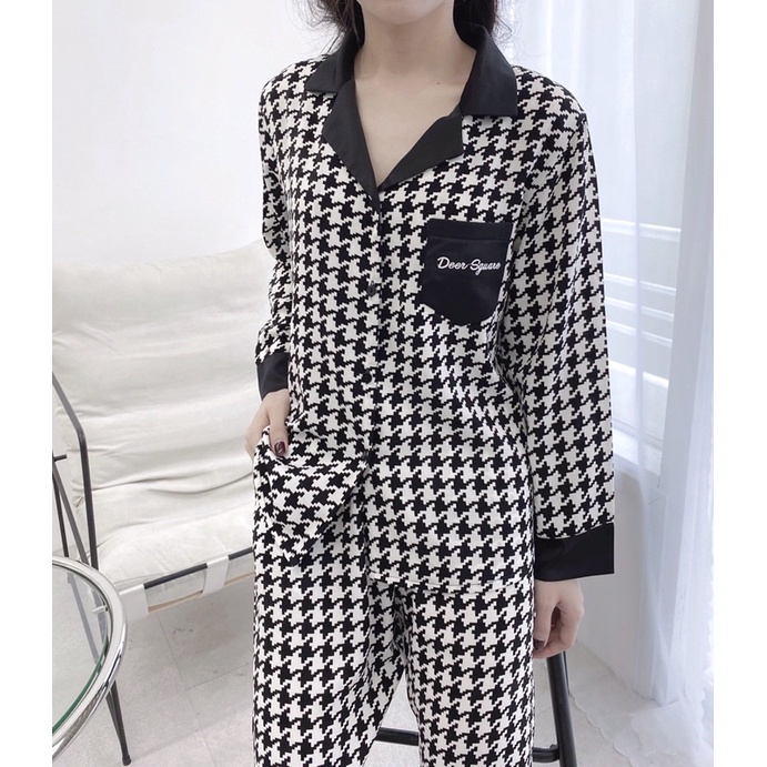 bộ pijama mặc nhà chất lụa mango | BigBuy360 - bigbuy360.vn