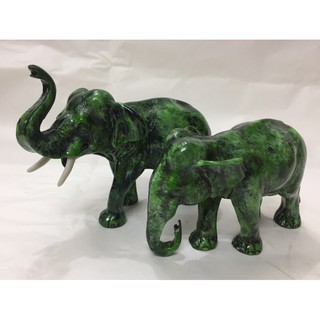 Tượng voi phong thuỷ bằng đá ( cao 10cm, dài 16cm, rộng 6cm)