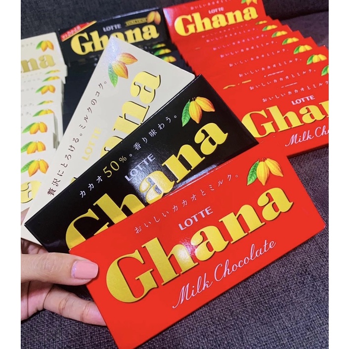 Chocolate Lotte Ghana Thanh 50g Socola Nhật
