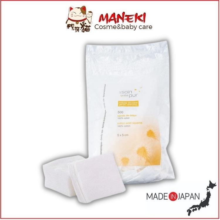 Bông Tẩy Trang Pháp Tetra Medical Carrés De Coton 600 miếng Hàng nội địa Pháp - Maneki Cosme