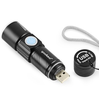 ĐÈN PIN MINI FLASHLIGHT USB CREE Q5 có cổng sạc USB