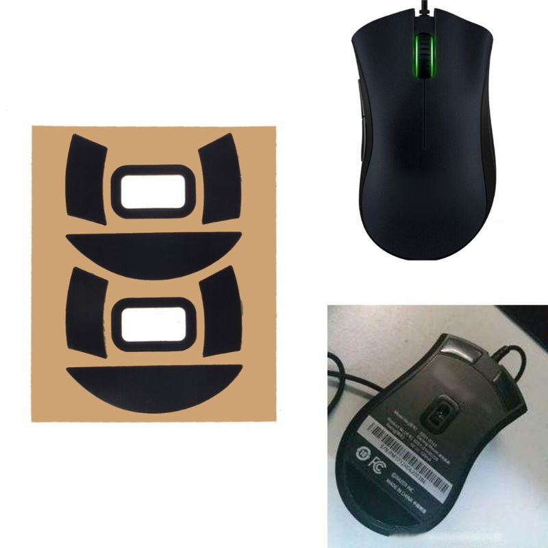 FUN 2 Sets/Pack Original Hotline Games Competition Level Mouse Feet Mouse Skates Gildes for Razer DeathAdder Essential 2000 Mouse 0.6mm Thickness