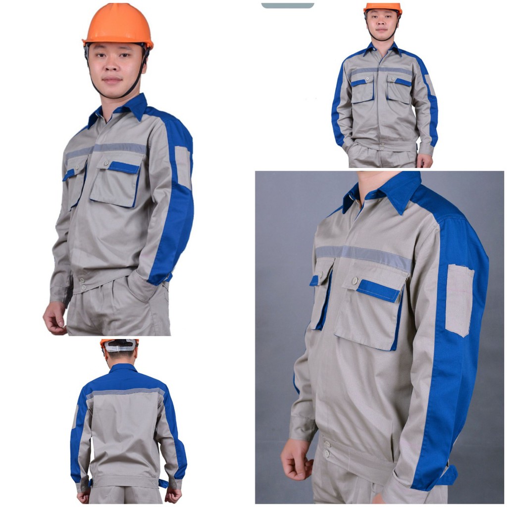[HÀNG CAM KẾT CHẤT LƯỢNG] ÁO BẢO HỘ LAO ĐỘNG, ÁO BẢO HỘ KAKI, VẢI KAKI HÀN QUỐC, ĐỦ SAI, ĐỦ CỠ