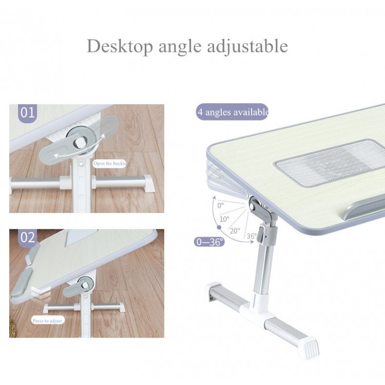 Bàn laptop có đế tản nhiệt / Bàn laptop chân xoay gập gọn | BigBuy360 - bigbuy360.vn