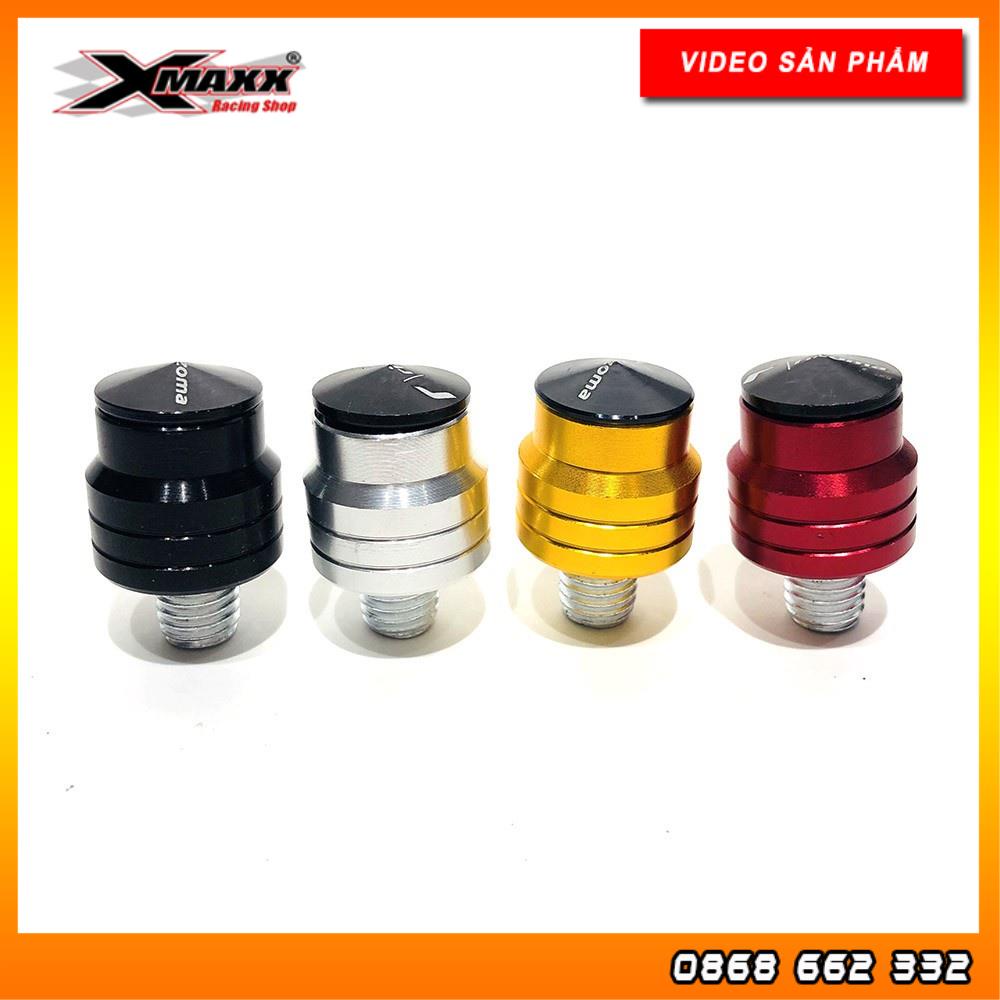 FreeShip- Ốc chân gương xe máy nhôm CNC có lắp bịt.Dùng cho các dòng xe Honda