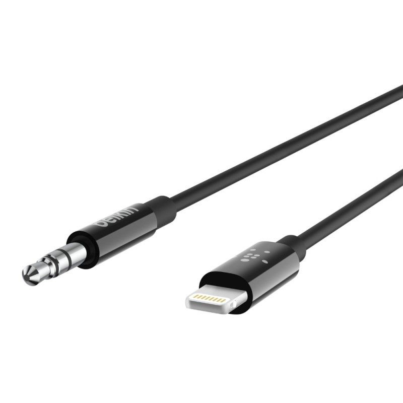 Cáp Nối Âm Thanh Lightning sang Audio 3.5 Belkin (AV10172bt06-BLK)